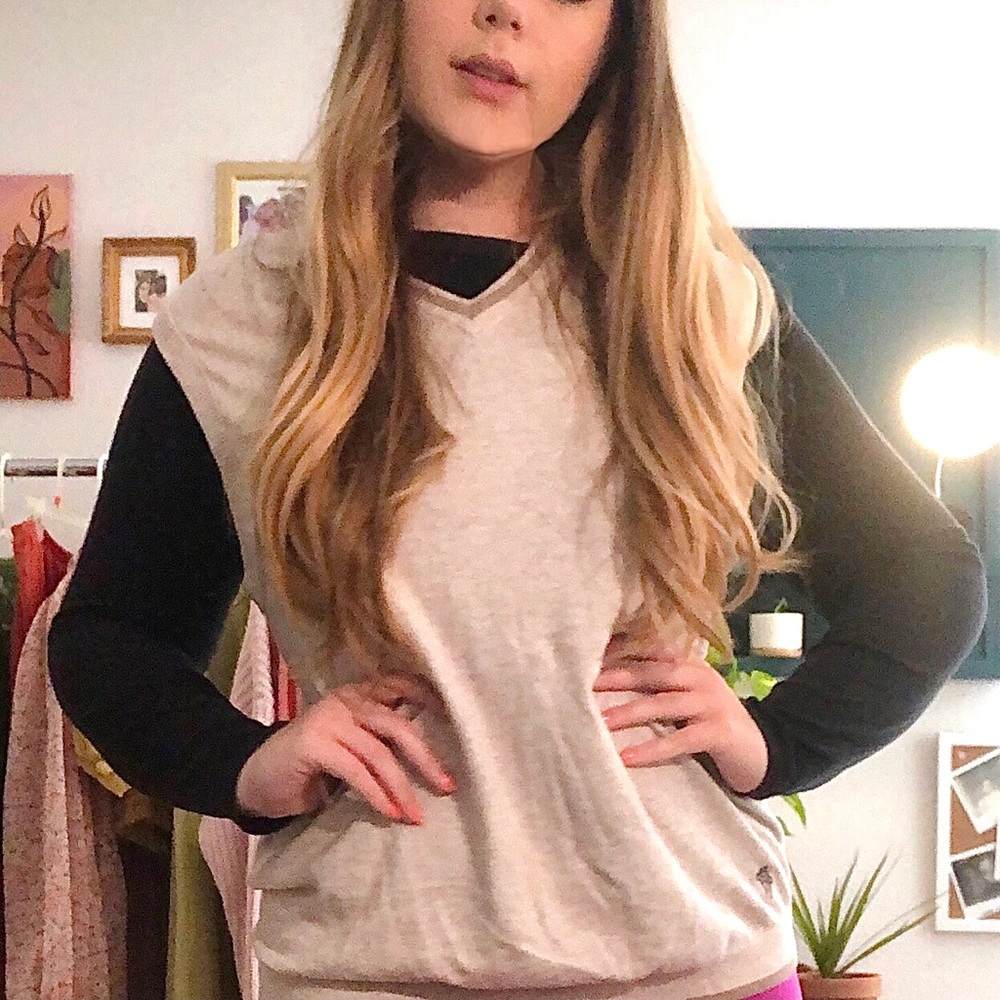 oversized sweater vest